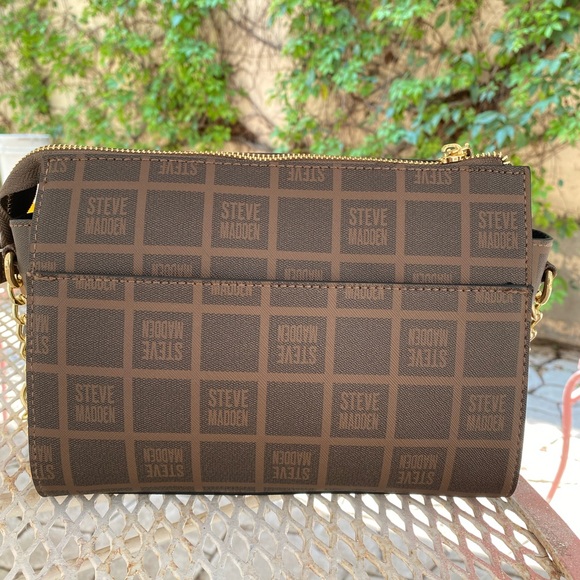NWT STEVEN MADDEN hand bag casual brown color - Picture 3 of 6